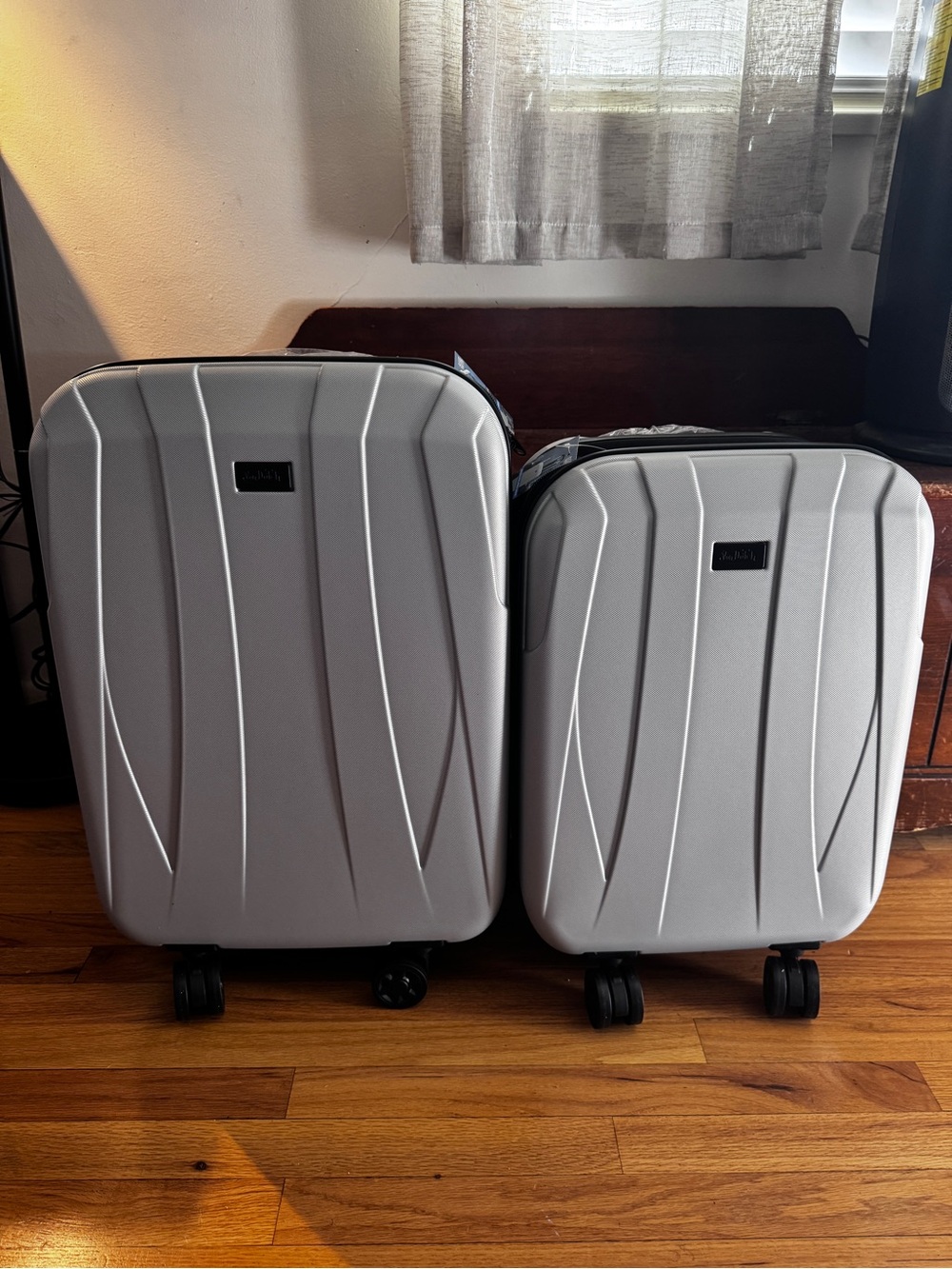 Von Dutch Silver Hard-Shell Spinner Luggage Set - 2-Piece Carry-On & Medium